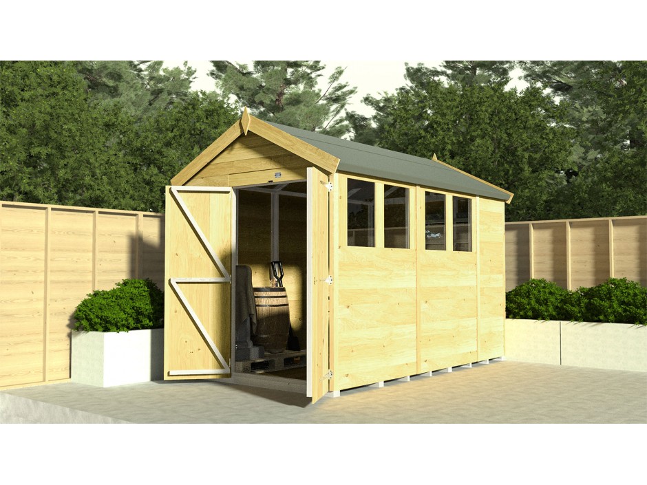 8ft x 17ft Apex Shed