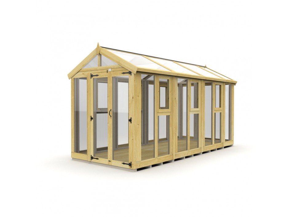 6ft x 14ft Glass Green House