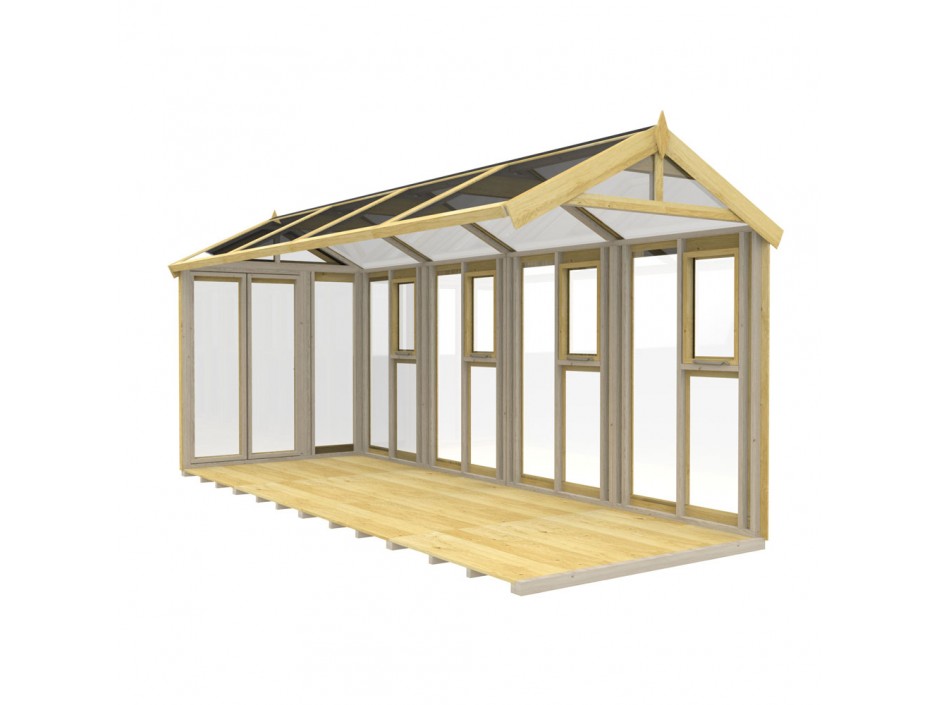 6ft x 16ft Glass Green House