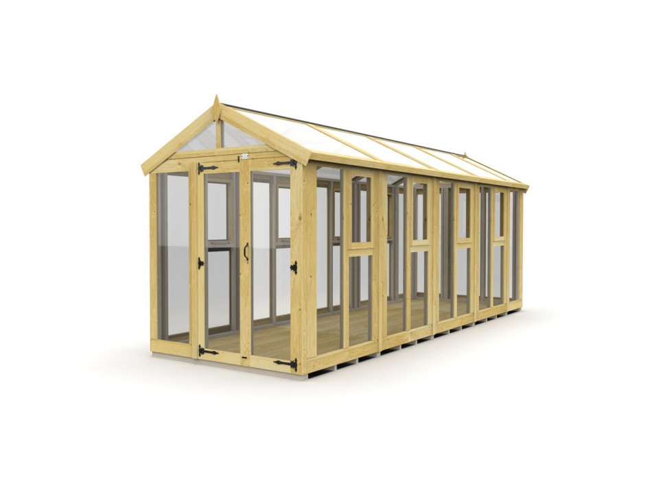6ft x 18ft Glass Green House