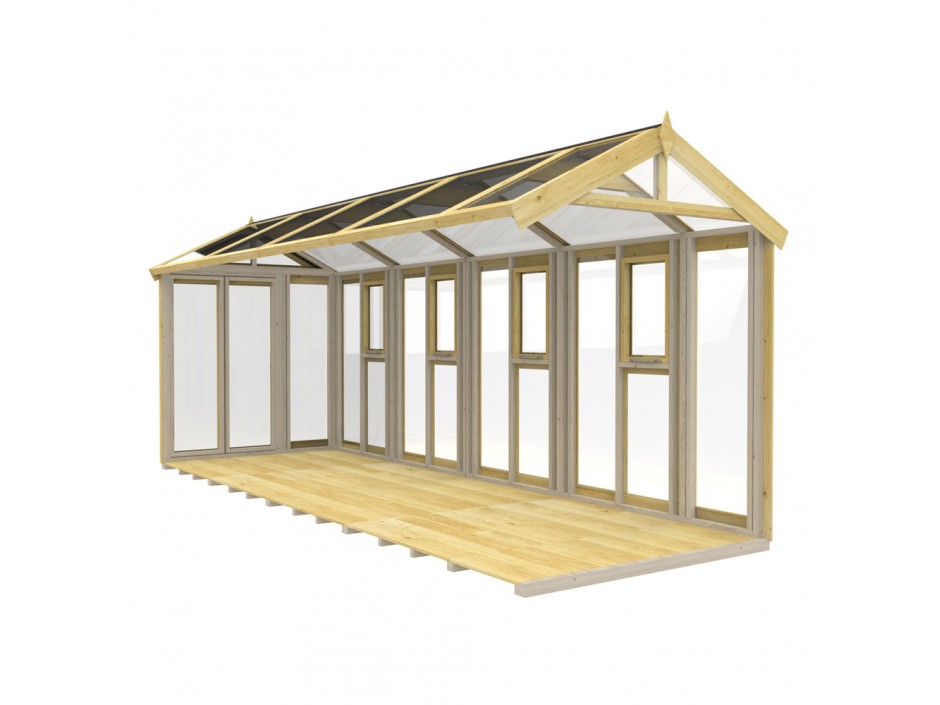 6ft x 18ft Glass Green House