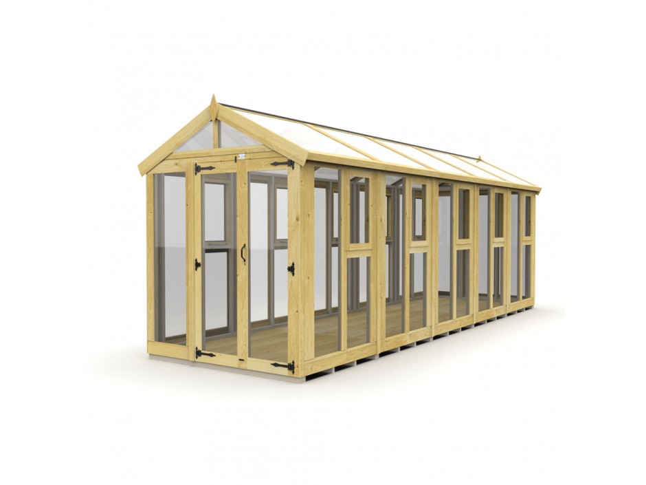 6ft x 20ft Glass Green House