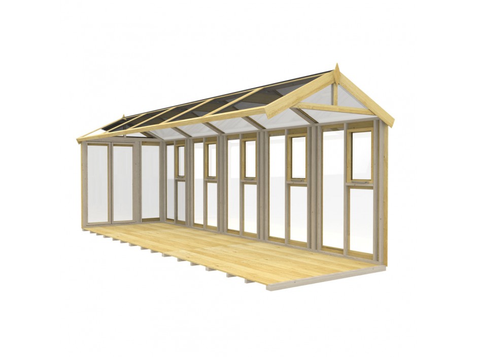6ft x 20ft Glass Green House