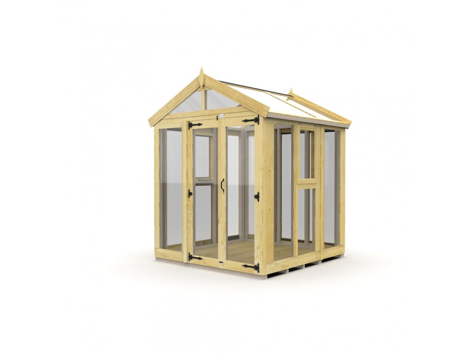 6ft x 6ft Glass Green House