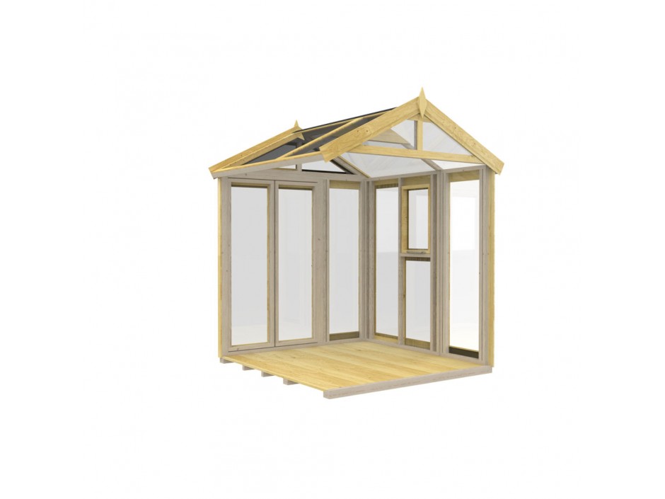 6ft x 6ft Glass Green House