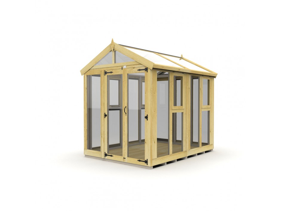 6ft x 8ft Glass Green House