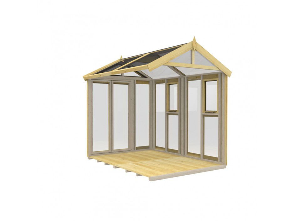 6ft x 8ft Glass Green House