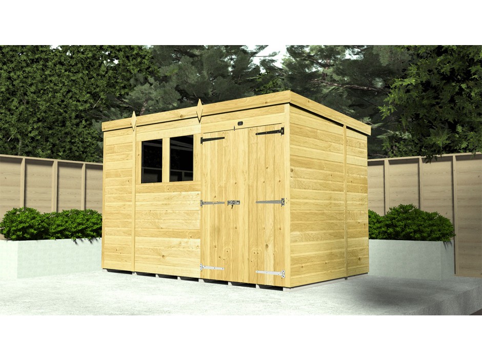 7ft x 7ft Pent Shed