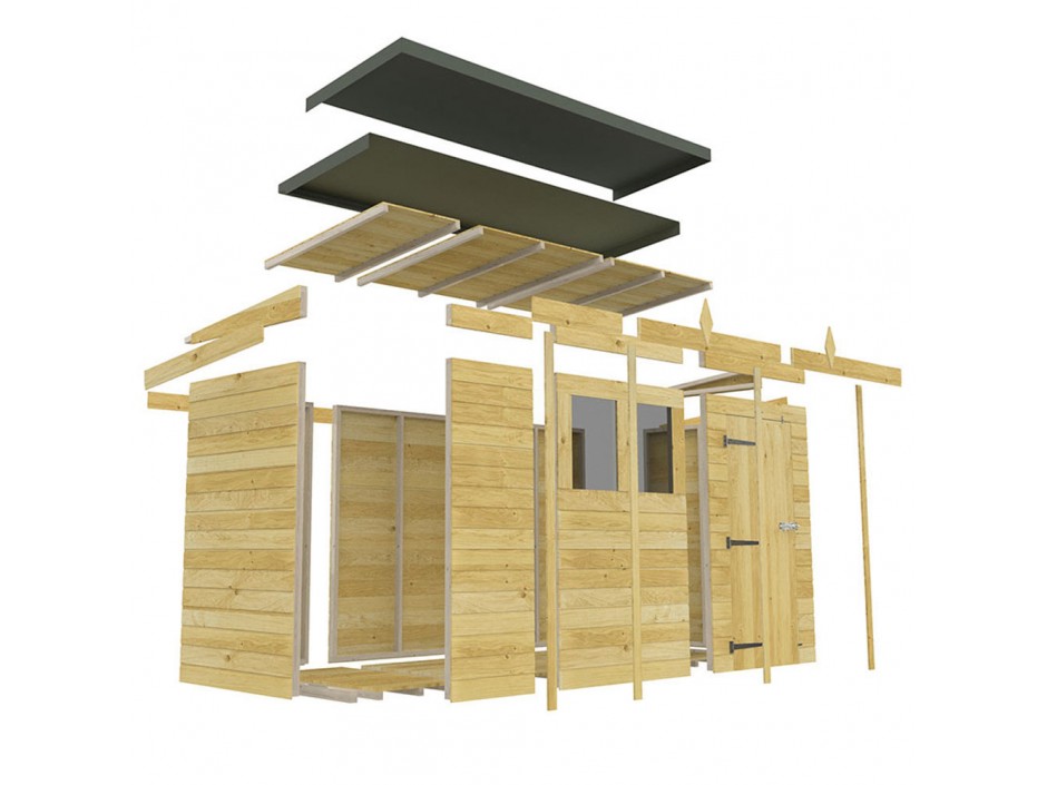 10ft x 5ft Pent Shed