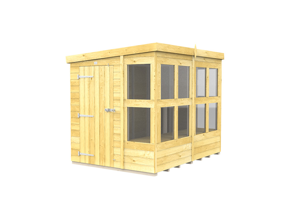 8ft x 6ft Pent Potting Shed