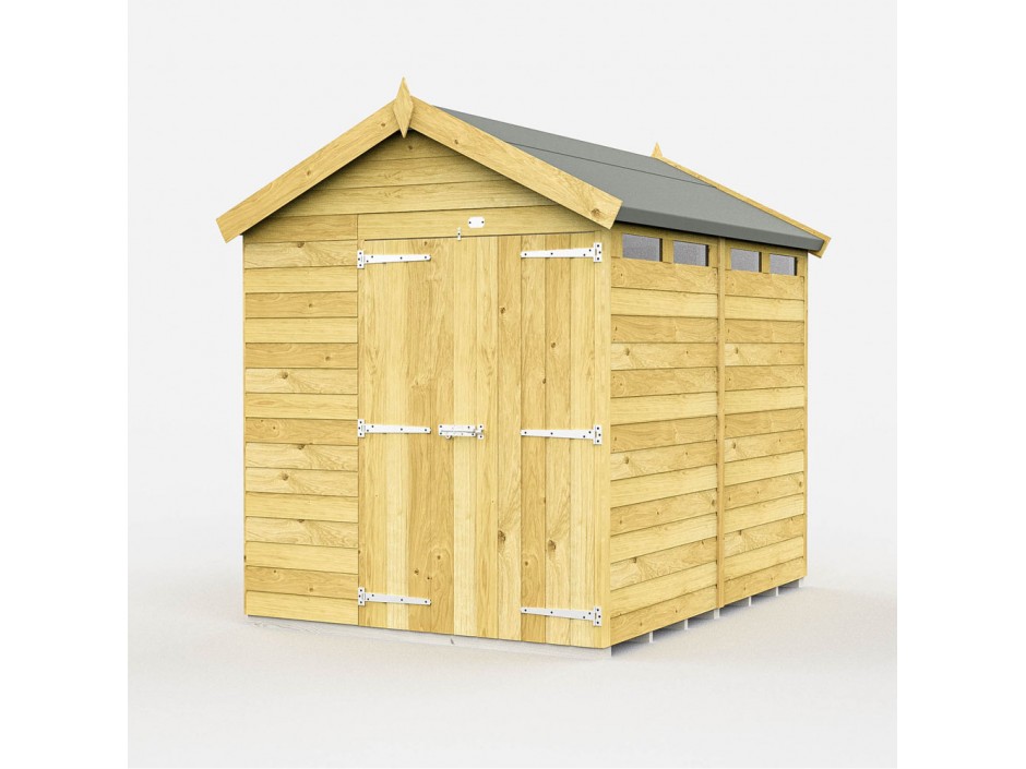 7ft x 8ft Apex Security Shed