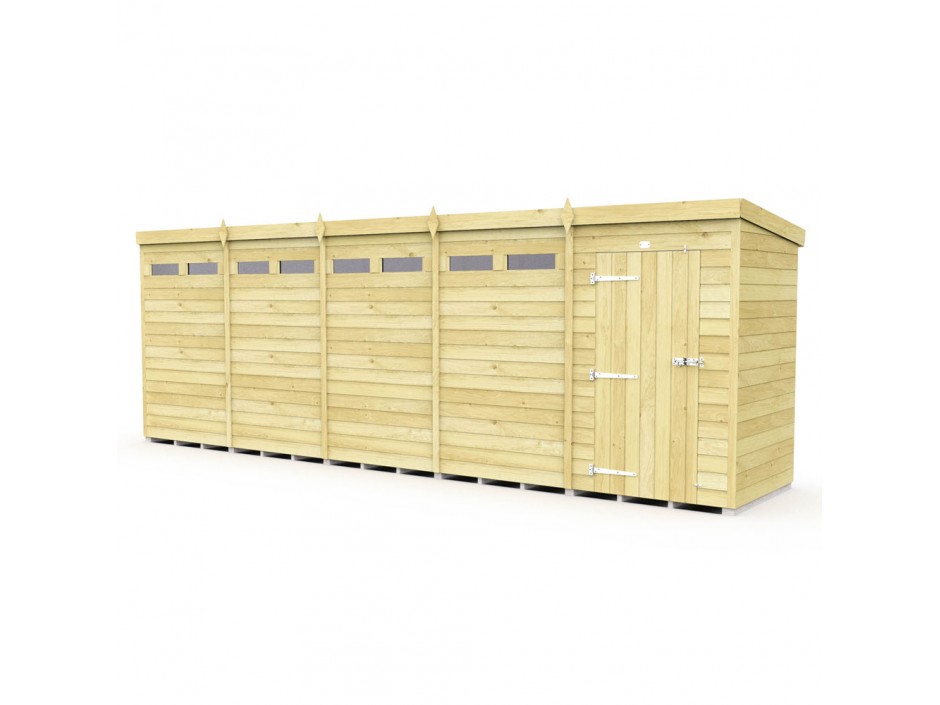 20ft x 4ft Pent Security Shed