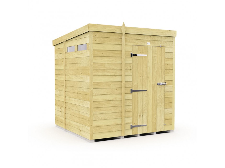 7ft x 7ft Pent Security Shed