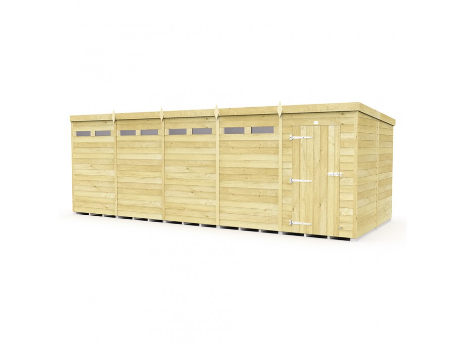 20ft x 8ft Pent Security Shed