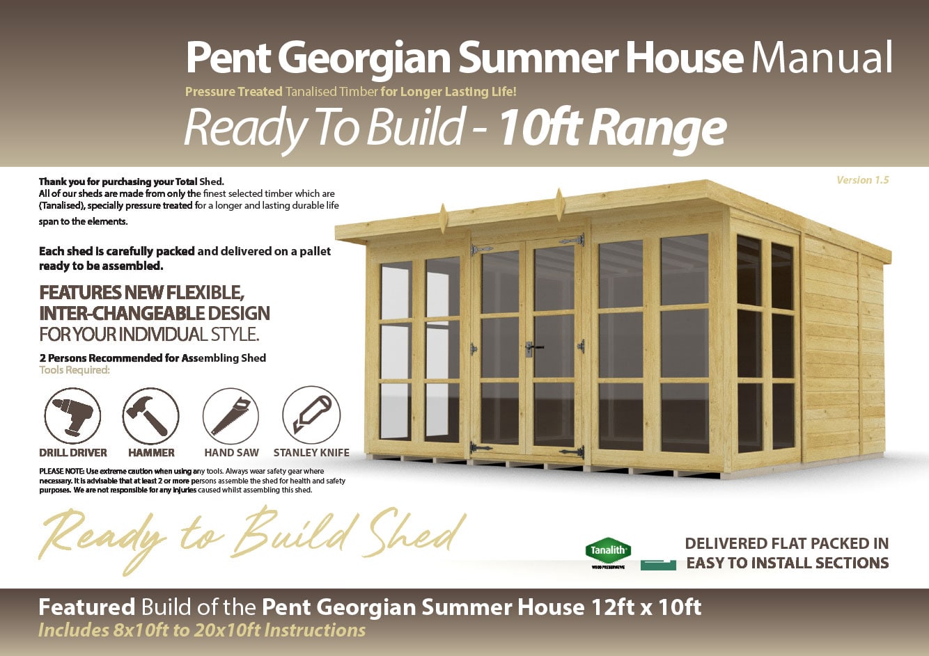 10ft Pent Georgian Summer House Installation Guide